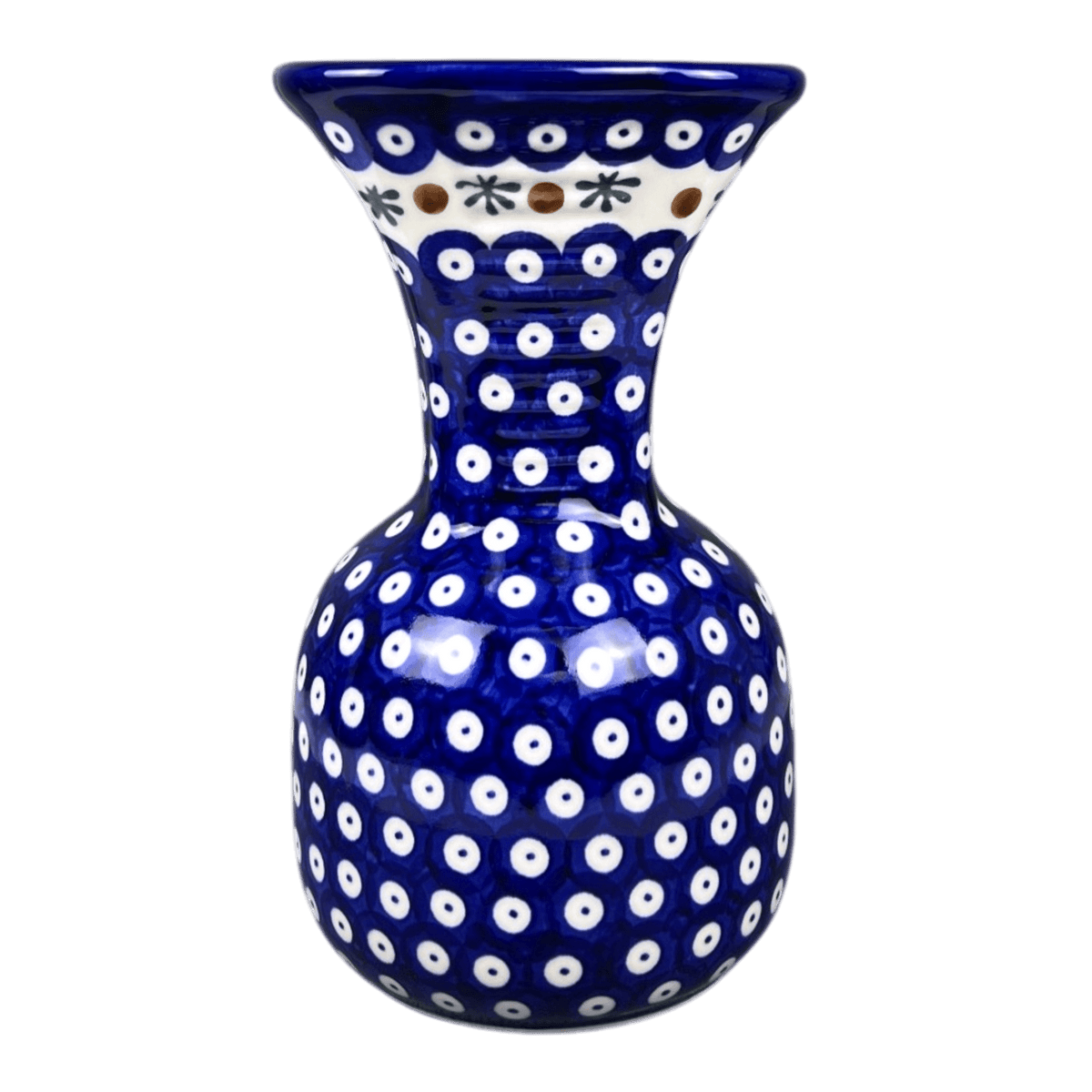 Vase, Fluted, 8.25", WR (WR301) in "Mosquito" by W.R. Ceramika | WR301-SM3