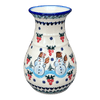 Polish Pottery WR 8.5" Tall Vase (Frosty & Friend) | WR30D-WR11 at PolishPotteryOutlet.com