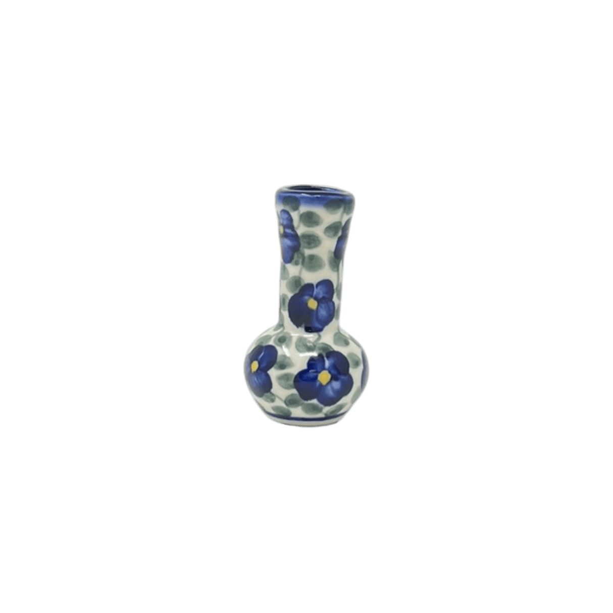 Vase, Miniature Bud, 3.25", WR (WR30K) in "Pansy Storm" by W.R. Ceramika | WR30K-EZ3
