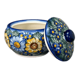 Container, Round, Covered, 5" x 4", WR (WR31I) in "Bed of Blossoms" by W.R. Ceramika | WR31I-KG2
