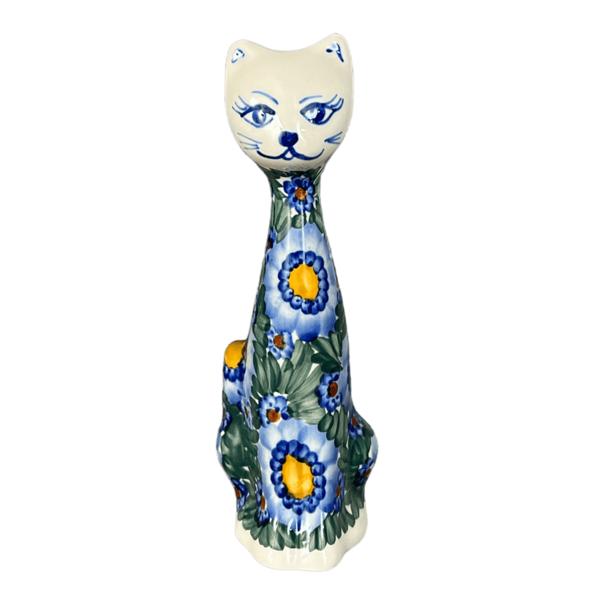 Figurine, Tall Cat, 8", WR (WR40B) in "Impressionist's Dream" by W.R. Ceramika | WR40B-AB3