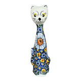 Figurine, Tall Cat, 8", WR (WR40B) in "Chamomile" by W.R. Ceramika | WR40B-RC4