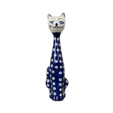 Figurine, Tall Cat, 9.5", WR (WR40C) in "Dot to Dot" by W.R. Ceramika | WR40C-SM2