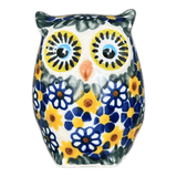 Figurine, Owl, 3" Small, WR (WR40J) in "Chamomile" by W.R. Ceramika | WR40J-RC4
