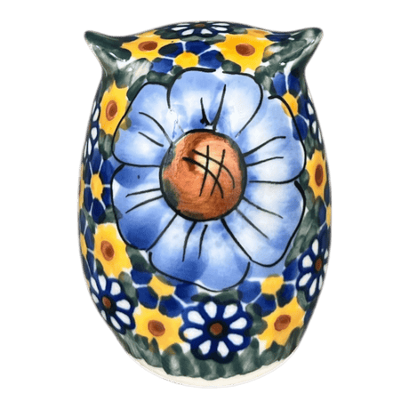 Figurine, Owl, 3" Small, WR (WR40J) in "Chamomile" by W.R. Ceramika | WR40J-RC4