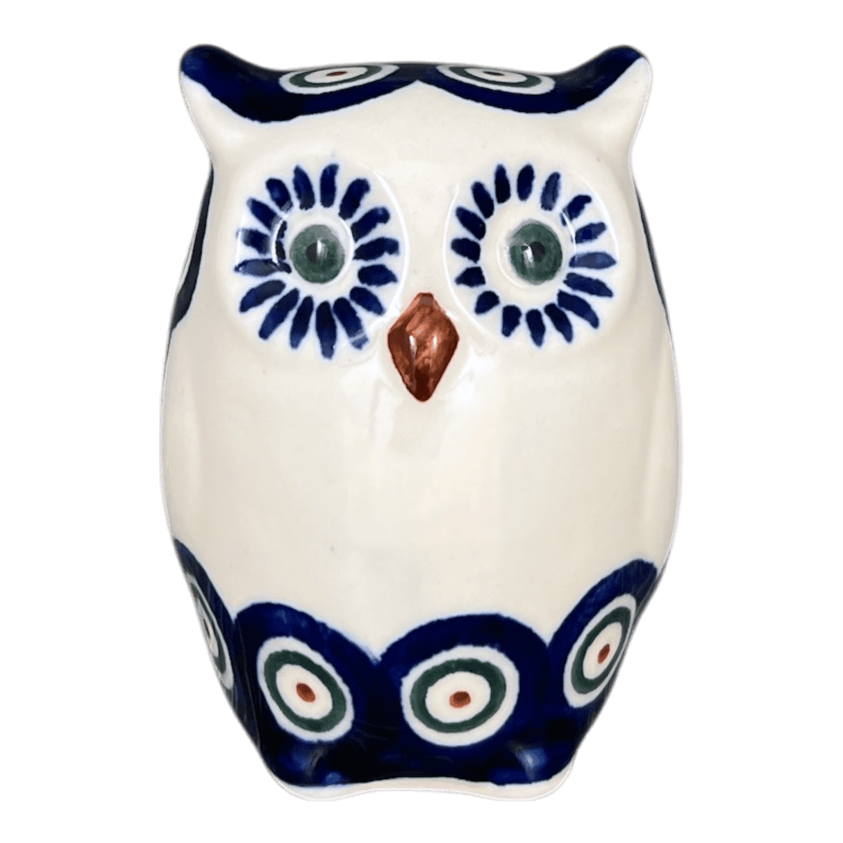 Figurine, Owl, 3" Small, WR (WR40J) in "Peacock in Line" by W.R. Ceramika | WR40J-SM1