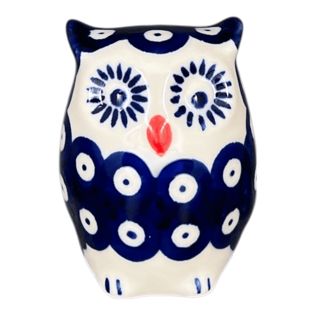 Figurine, Owl, 3" Small, WR (WR40J) in "Dot to Dot" by W.R. Ceramika | WR40J-SM2
