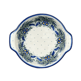 Baker, Round, 8", WR (WR43F) in "Delphinium Spray" by W.R. Ceramika | WR43F-BW3