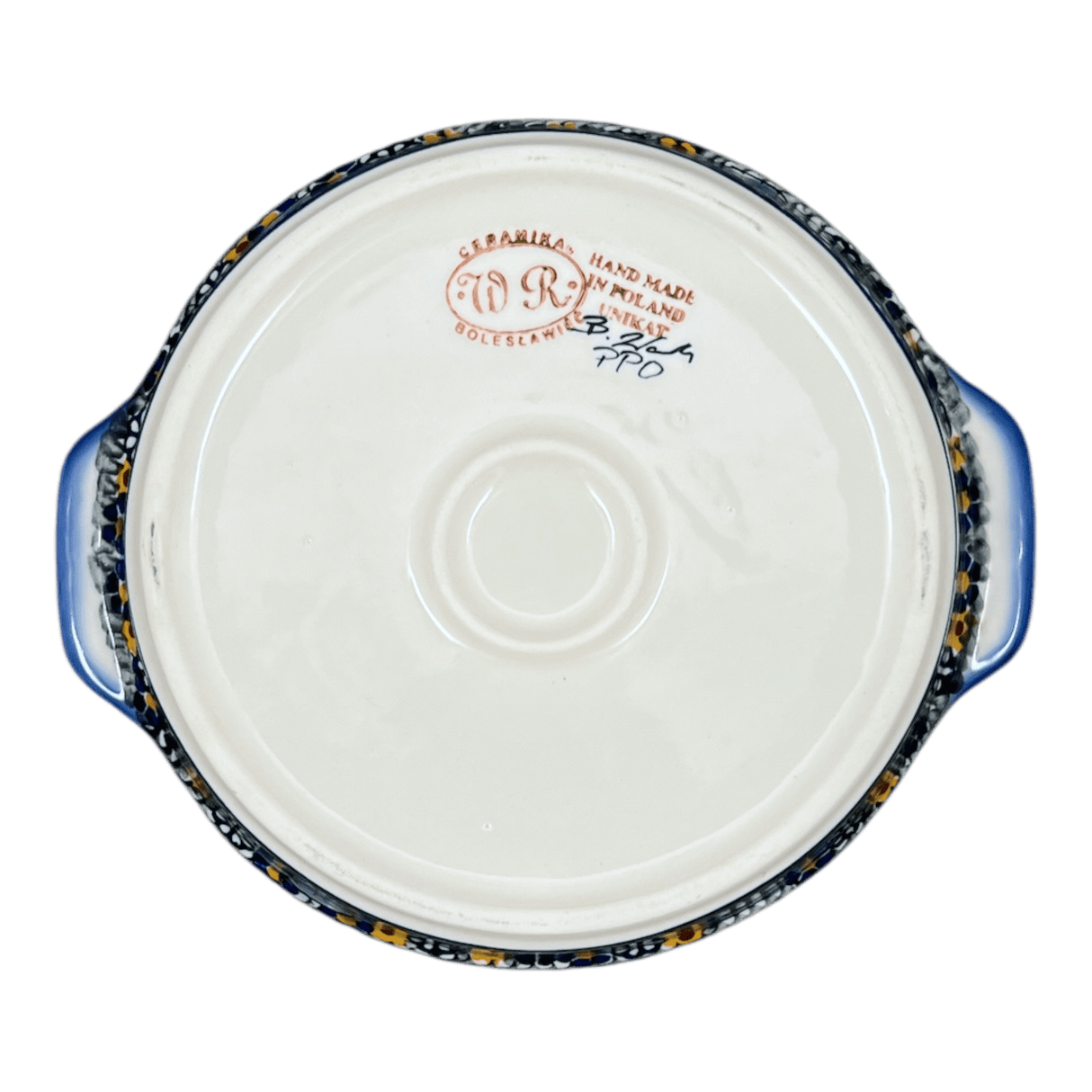 Baker, Round, 8", WR (WR43F) in "Chamomile" by W.R. Ceramika | WR43F-RC4