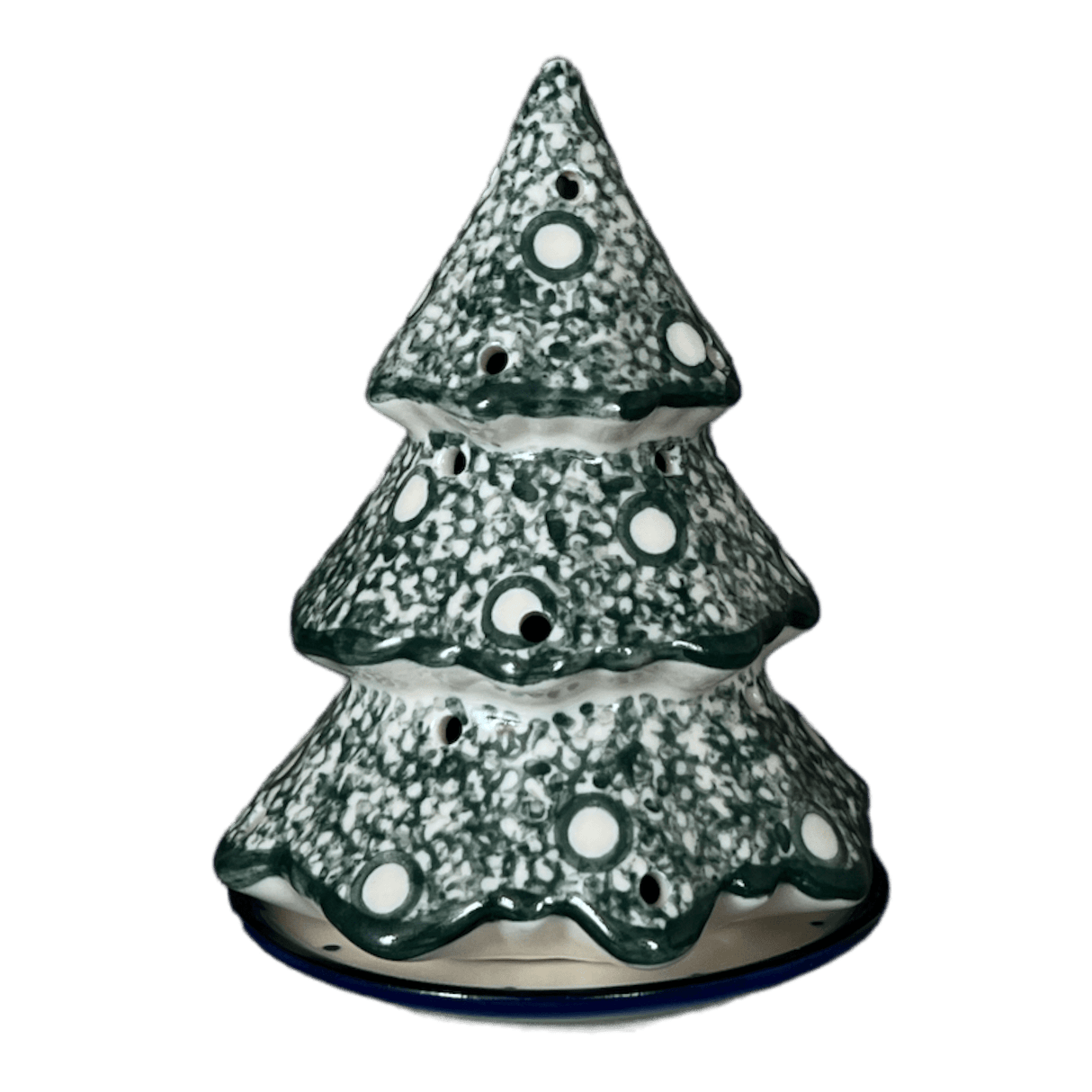 Luminary, Christmas Tree, 5", WR (WR44A) in "Winter Cabin" by W.R. Ceramika | WR44A-AB1