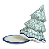 Luminary, Christmas Tree, 5", WR (WR44A) in "Winter Cabin" by W.R. Ceramika | WR44A-AB1