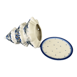 Luminary, Christmas Tree, 5", WR (WR44A) in "Delphinium Spray" by W.R. Ceramika | WR44A-BW3