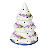 Luminary, Christmas Tree, 5", WR (WR44A) in "Lavender Fields" by W.R. Ceramika | WR44A-BW4