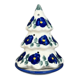 Luminary, Christmas Tree, 5", WR (WR44A) in "Pansy Storm" by W.R. Ceramika | WR44A-EZ3