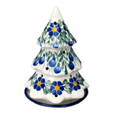 Luminary, Christmas Tree, 5", WR (WR44A) in "Modern Blue Cascade" by W.R. Ceramika | WR44A-GP1