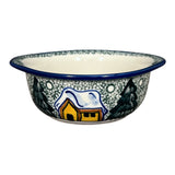 Bowl, Round, Soup, 22 oz, WR (WR51B) in "Winter Cabin" by W.R. Ceramika | WR51B-AB1