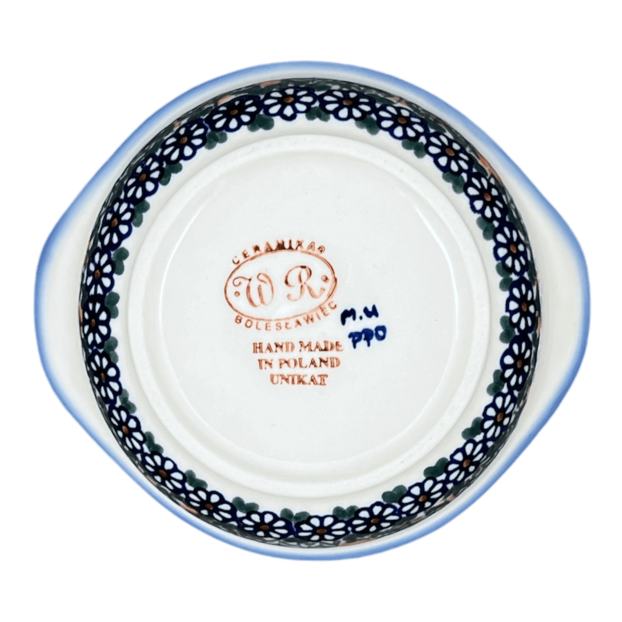 Bowl, Round, Soup, 22 oz, WR (WR51B) in "Butterly Delight" by W.R. Ceramika | WR51B-PP2