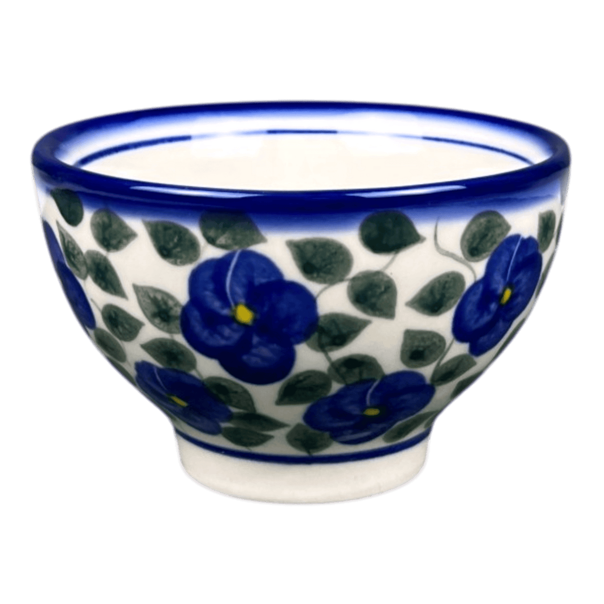 Bowl, Round, Dipping, 3.75", WR (WR51C) in "Pansy Storm" by W.R. Ceramika | WR51C-EZ3