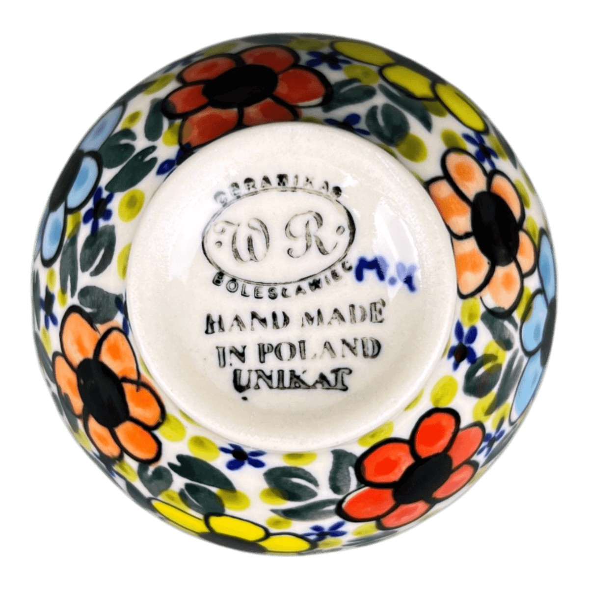 Bowl, Round, Dipping, 3.75", WR (WR51C) in "Bold Rainbow" by W.R. Ceramika | WR51C-WR55