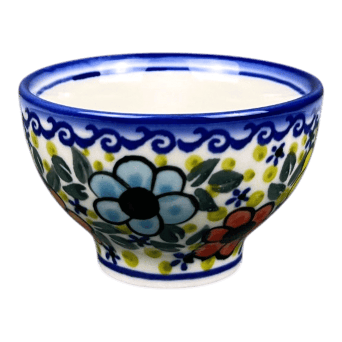 Bowl, Round, Dipping, 3.75", WR (WR51C) in "Bold Rainbow" by W.R. Ceramika | WR51C-WR55
