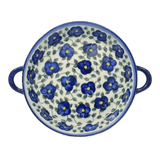 Individual Casserole, Round Dish Handles, 7.75", WR (WR52A) in "Pansy Storm" by W.R. Ceramika | WR52A-EZ3