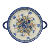 Individual Casserole, Round Dish Handles, 7.75", WR (WR52A) in "Butterfly Delight" by W.R. Ceramika | WR52A-PP2