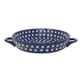 Individual Casserole, Round Dish Handles, 7.75", WR (WR52A) in "Dot to Dot" by W.R. Ceramika | WR52A-SM2