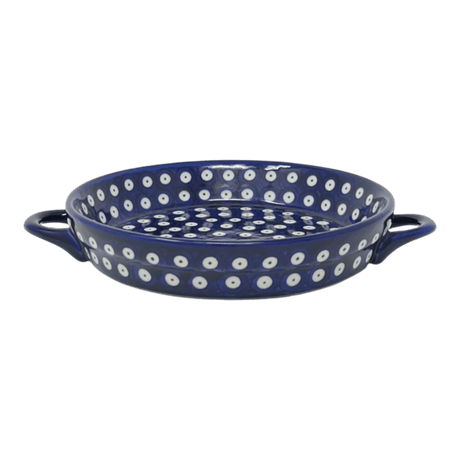 Individual Casserole, Round Dish Handles, 7.75", WR (WR52A) in "Dot to Dot" by W.R. Ceramika | WR52A-SM2