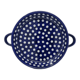 Individual Casserole, Round Dish Handles, 7.75", WR (WR52A) in "Dot to Dot" by W.R. Ceramika | WR52A-SM2