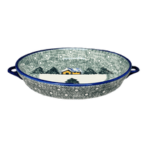 11" Round Casserole Dish With Handles (Winter Cabin) | WR52C-AB1
