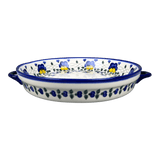Casserole, Round Dish Handles, 11", WR (WR52C) in "Pansy Wreath" by W.R. Ceramika | WR52C-EZ2