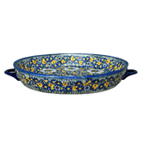 Casserole, Round Dish Handles, 11", WR (WR52C) in "Chamomile" by W.R. Ceramika | WR52C-RC4