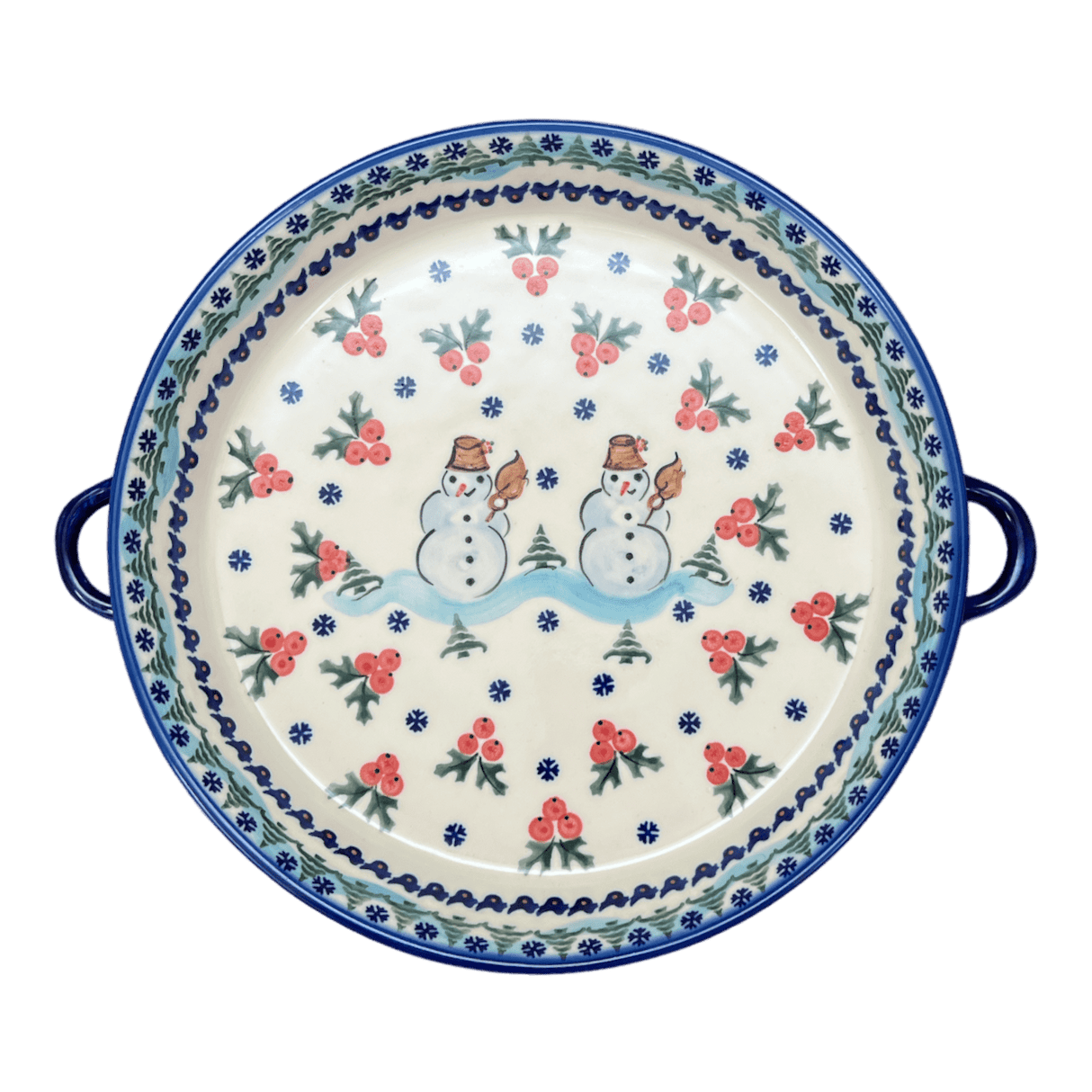 Casserole, Round Dish Handles, 11", WR (WR52C) in "Frosty & Friend" by W.R. Ceramika | WR52C-WR11