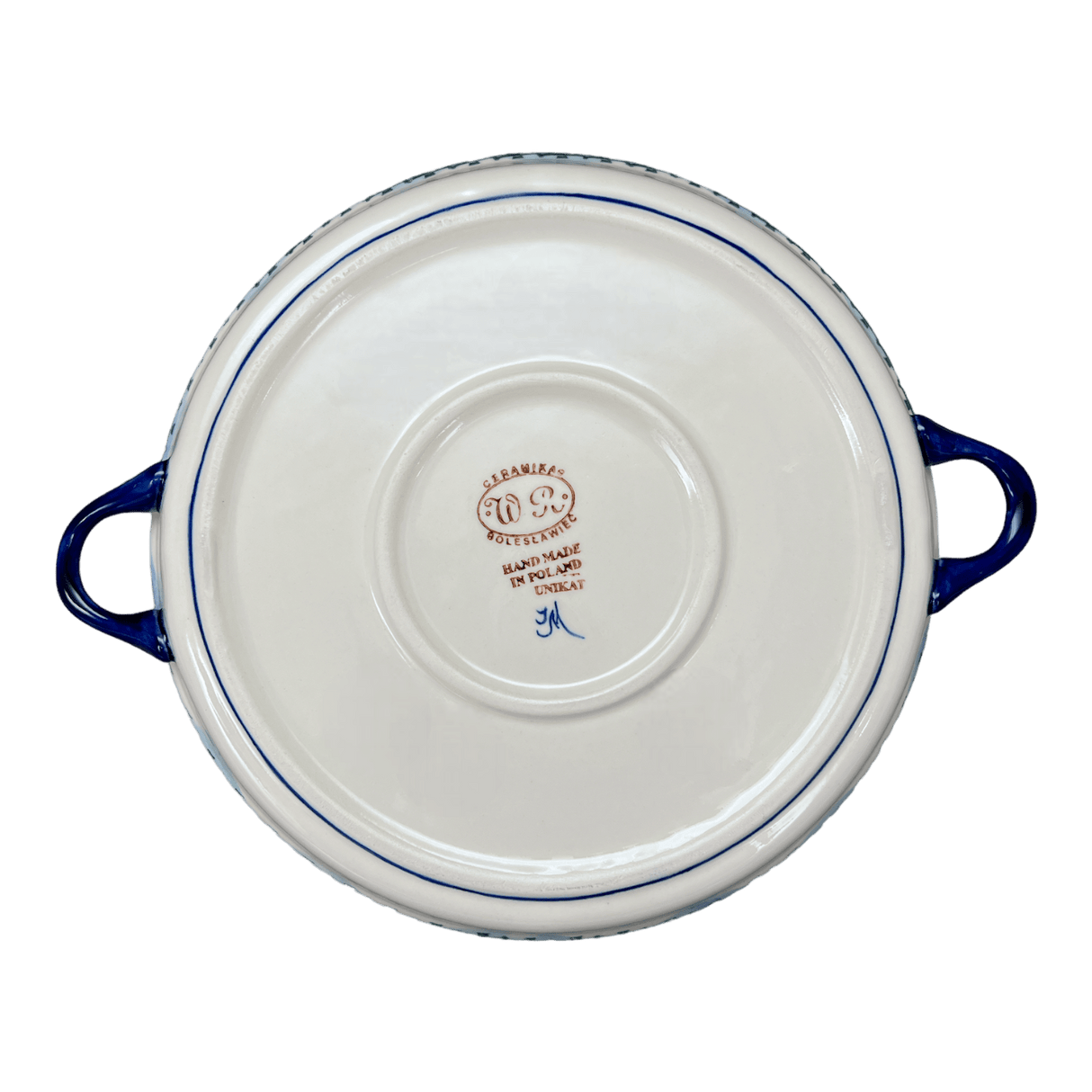 Casserole, Round Dish Handles, 11", WR (WR52C) in "Frosty & Friend" by W.R. Ceramika | WR52C-WR11