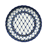 Pan, Tart, 9.8", WR (WR52D) in "Blue Floral Trellis" by W.R. Ceramika | WR52D-DT3