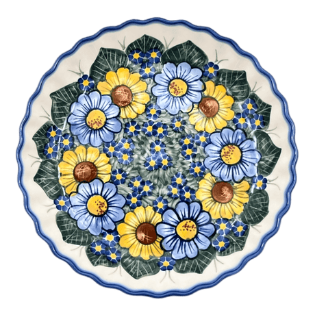 Pan, Tart, 9.8", WR (WR52D) in "Bed of Blossoms" by W.R. Ceramika | WR52D-KG2