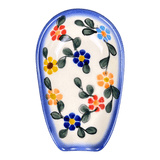 Spoon Rest, 3.5" x 5", WR (WR55D) in "Rainbow Shower" by W.R. Ceramika | WR55D-NP18