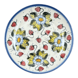 Plate, Round, Salad, 9.5", WR (WR5A) in "Strawberries & Blossoms" by W.R. Ceramika | WR5A-WR2