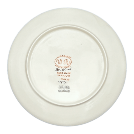 Plate, Round, Salad, 9.5", WR (WR5A) in "Strawberries & Blossoms" by W.R. Ceramika | WR5A-WR2