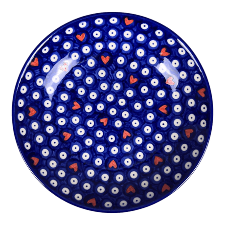 Bowl, Round, Pasta Bowl, WR (WR5E) in "Hearts & Dots" by W.R. Ceramika | WR5E-SMA2