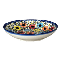 A picture of a Polish Pottery WR Pasta Bowl (Bold Rainbow) | WR5E-WR55 as shown at PolishPotteryOutlet.com/products/pasta-bowl-bold-rainbow-wr5e-wr55