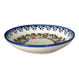 Bowl, Round, Pasta Bowl, WR (WR5E) in "Wreath of Reds" by W.R. Ceramika | WR5E-WR65