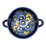 Bowl, Round, Colander/Berry, 7.75", WR (WR62A) in "Cobalt Blossoms" by W.R. Ceramika | WR62A-AB5
