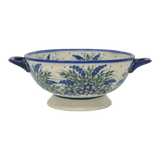 Bowl, Round, Colander/Berry, 7.75", WR (WR62A) in "Delphinium Spray" by W.R. Ceramika | WR62A-BW3