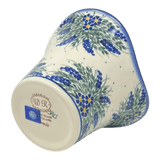 Vase, Garden, 5.5", WR (WR66A) in "Delphinium Spray" by W.R. Ceramika | WR66A-BW3