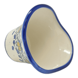 Vase, Garden, 5.5", WR (WR66A) in "Pansy Wreath" by W.R. Ceramika | WR66A-EZ2