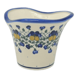 Vase, Garden, 5.5", WR (WR66A) in "Pansy Wreath" by W.R. Ceramika | WR66A-EZ2