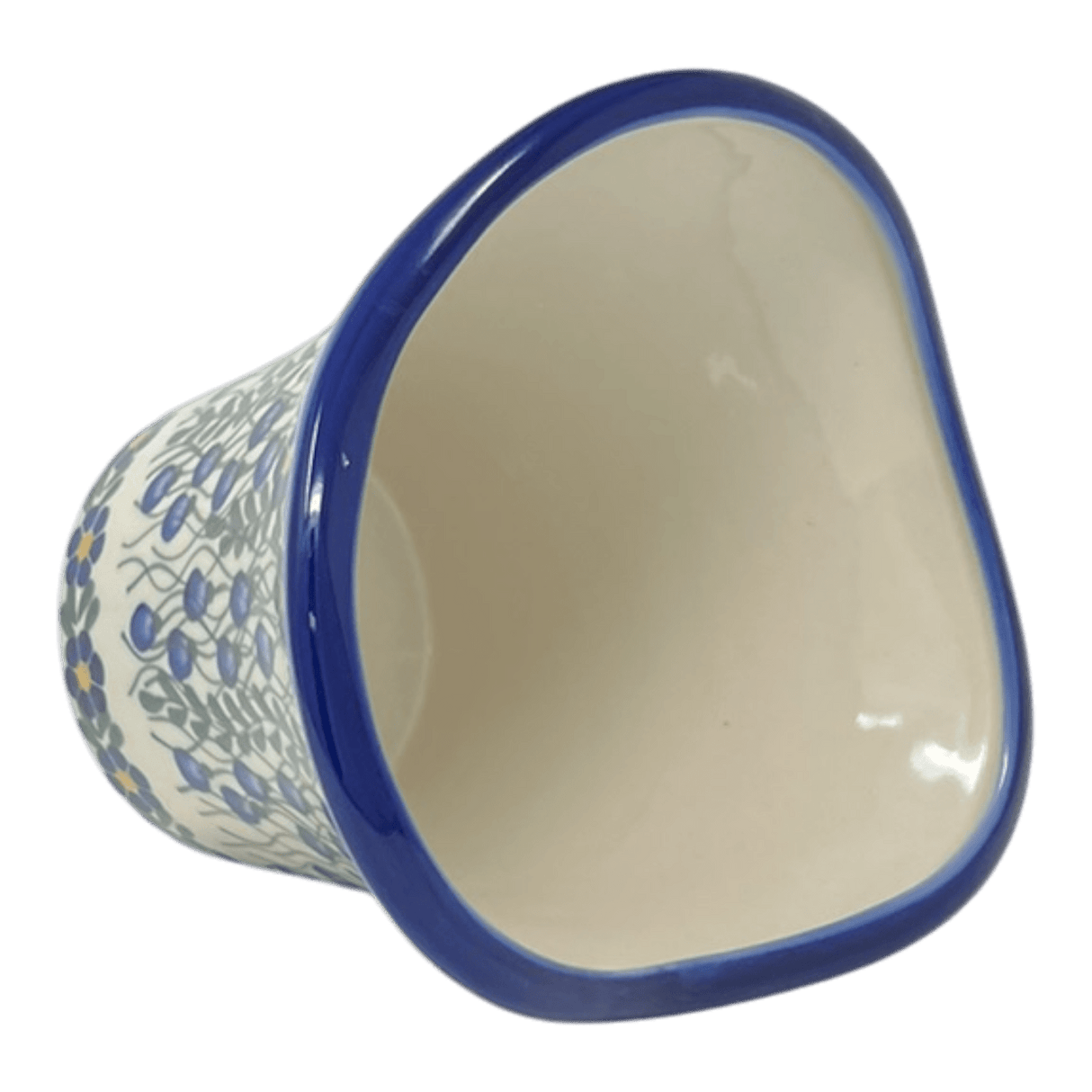 Vase, Garden, 5.5", WR (WR66A) in "Modern Blue Cascade" by W.R. Ceramika | WR66A-GP1