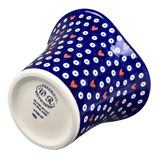 Vase, Garden, 5.5", WR (WR66A) in "Hearts & Dots" by W.R. Ceramika | WR66A-SMA2
