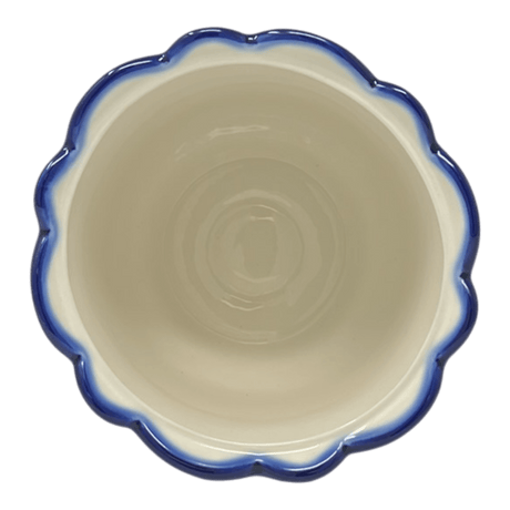 Flower Pot, Scalloped, WR (WR66B) in "Lavender Fields" by W.R. Ceramika | WR66B-BW4